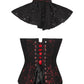 Agaue Red Overlay Corset with Victorian Lace Choker