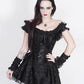 Akilina Black Halter Burlesque Corset Dress
