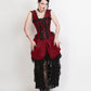 Cindra Burgundy Victorian Inspired Dress