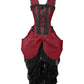 Cindra Burgundy Victorian Inspired Dress