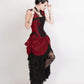 Cindra Burgundy Victorian Inspired Dress