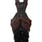 Farrell Brown Victorian Inspired Dress
