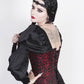 Lachtna Gothic Skull Busk Corset with Attached Sleeve