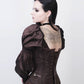 Raimondo Overbust Skull Busk Corset with Attached Sleeve