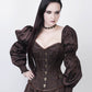 Raimondo Overbust Skull Busk Corset with Attached Sleeve