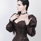 Raimondo Overbust Skull Busk Corset with Attached Sleeve