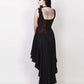 Akaki Gothic Lace Overlay Mullet Dress