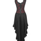 Akaki Gothic Lace Overlay Mullet Dress