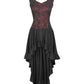Akaki Gothic Lace Overlay Mullet Dress