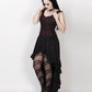 Akaki Gothic Lace Overlay Mullet Dress