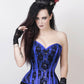 Florrie Blue Overbust Corset with Bolero Jacket