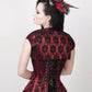 Layne Burgundy Overbust Corset with Bolero Jacket