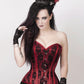 Layne Burgundy Overbust Corset with Bolero Jacket