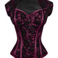 Rodica Magenta Overbust Corset with Bolero Jacket