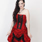 Akuchi Victorian Inspired Red Corset Dress with Bolero