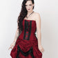 Claudio Victorian Inspired Burgundy Corset Dress with Bolero