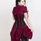 Fyodor Victorian Inspired Magenta Corset Dress with Bolero