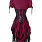 Fyodor Victorian Inspired Magenta Corset Dress with Bolero