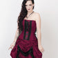 Fyodor Victorian Inspired Magenta Corset Dress with Bolero