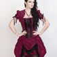 Fyodor Victorian Inspired Magenta Corset Dress with Bolero