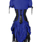 Lesleigh Victorian Inspired Blue Corset Dress with Bolero