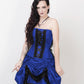 Lesleigh Victorian Inspired Blue Corset Dress with Bolero