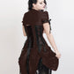 Roswell Victorian Inspired Brown Corset Dress with Bolero