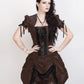 Roswell Victorian Inspired Brown Corset Dress with Bolero