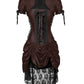 Roswell Victorian Inspired Brown Corset Dress with Bolero