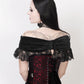 Leonius Gothic Underbust Corset with Skull Busk Opening