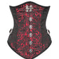 Leonius Gothic Underbust Corset with Skull Busk Opening