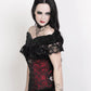 Leonius Gothic Underbust Corset with Skull Busk Opening