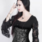 Akantha Brocade Underbust Corset with Skull Busk Opening