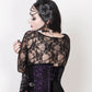 Aetius Gothic Purple Corset with Skull Busk Opening