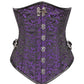 Aetius Gothic Purple Corset with Skull Busk Opening