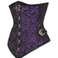 Aetius Gothic Purple Corset with Skull Busk Opening