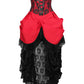 Finnur Red Burlesque Underbust Corset Dress