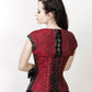 Galit Gothic Maroon Overbust Corset with Bolero