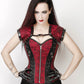 Galit Gothic Maroon Overbust Corset with Bolero