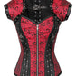 Galit Gothic Maroon Overbust Corset with Bolero