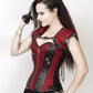Galit Gothic Maroon Overbust Corset with Bolero