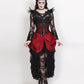 Laureen Burgundy Burlesque Underbust Corset Dress