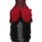 Laureen Burgundy Burlesque Underbust Corset Dress