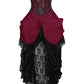 Robina Magenta Burlesque Underbust Corset Dress