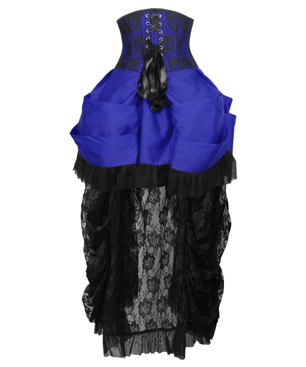Agnar Blue Burlesque Underbust Corset Dress