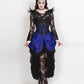 Agnar Blue Burlesque Underbust Corset Dress