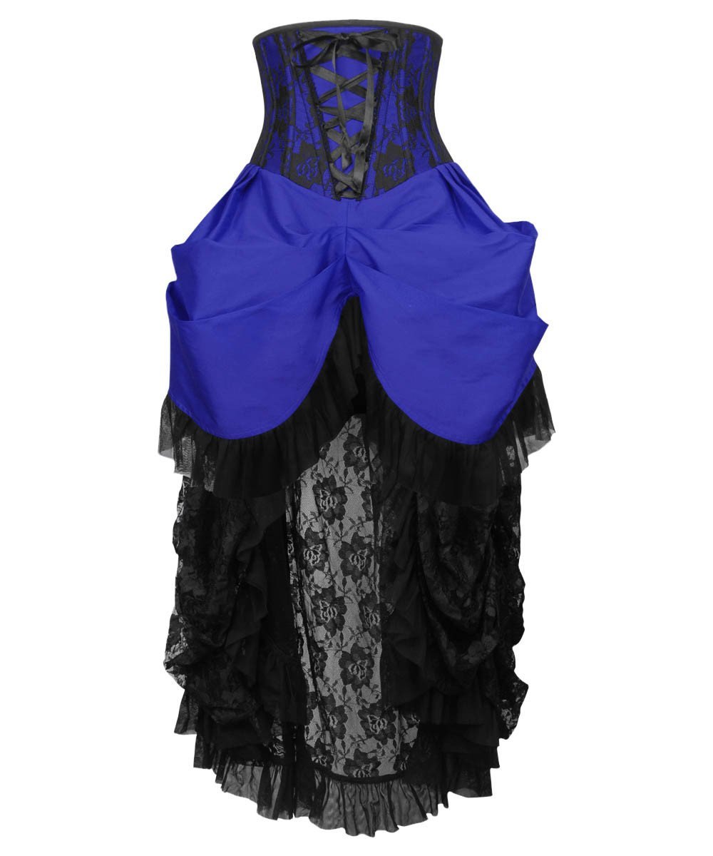 Agnar Blue Burlesque Underbust Corset Dress