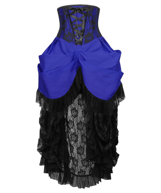 Agnar Blue Burlesque Underbust Corset Dress