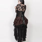Caligula Brown Burlesque Underbust Corset Dress