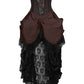 Caligula Brown Burlesque Underbust Corset Dress